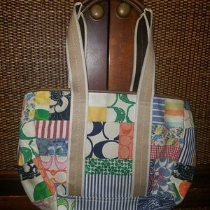 Colorful Coach tote